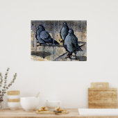 Tauben #4 poster (Küche)