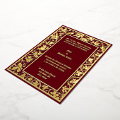 Tauben an der Blumenblättergrenze Folieneinladung (Gedreht)