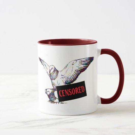 Tauben-Anschluss:  Zensiert! Tasse (Rechts)