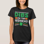 Tauben auf dem Rotkopf für St Patricks Day Party T-Shirt (Vorderseite)