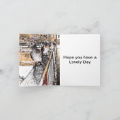 Tauben auf der Brücke in der Hythe Card Karte (Innenseite)