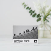 Tauben auf einem Dach Visitenkarte (Stehend Vorderseite)