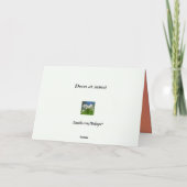 Tauben bei Sonnenuntergang Geburtstag Karte (Rückseite)