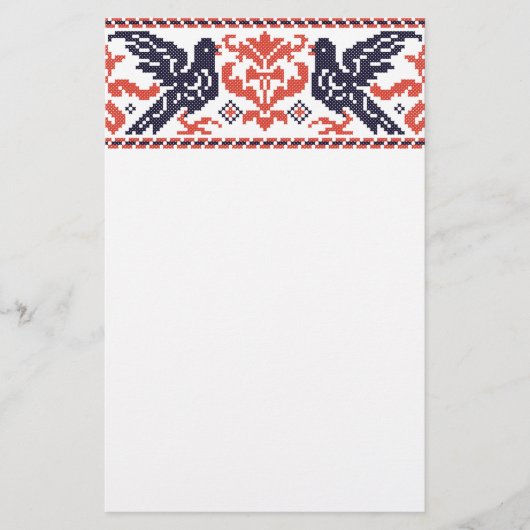 Tauben Briefpapier (Vorderseite)