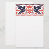 Tauben Briefpapier (Vorne/Hinten)