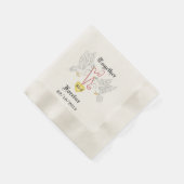 Tauben der Liebe Personalisiert Napkins Serviette (Ecke)
