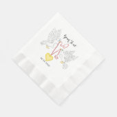 Tauben der Liebe Serviette (Ecke)