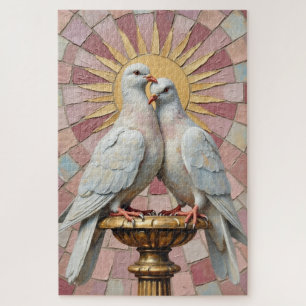 Tauben der Reinheit Renaissance Putzen Puzzle