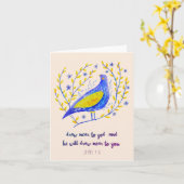 Tauben des Friedens: Einheit und Harmonie der Ukra Karte (Gelbe Blume)