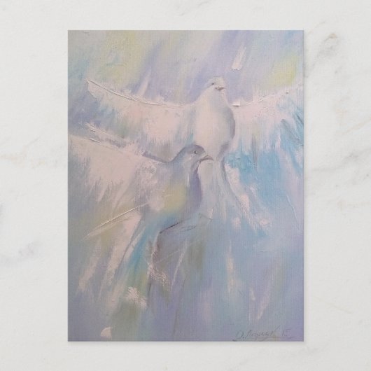 Tauben des Friedens Postkarte (Vorderseite)
