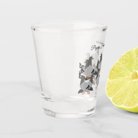 Tauben Design Shot Glass Schnapsglas (Links)