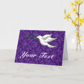 Tauben Designs Karte (Gelbe Blume)
