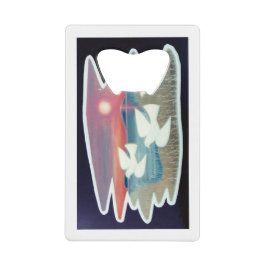 Tauben, die mit Wasser fliegen Geldbeutel Flaschenöffner