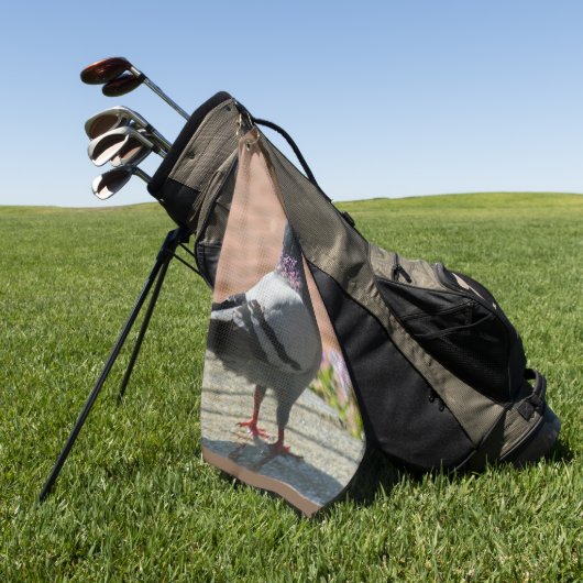 Tauben-Fotografie Golfhandtuch (Gras)