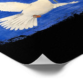 Tauben Frieden für die Ukraine Sonnenblumen Ukrain Poster (Ecke)