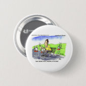 Tauben Funny Gifts T-Shirts und Sammlerstücke Button (Vorne & Hinten)