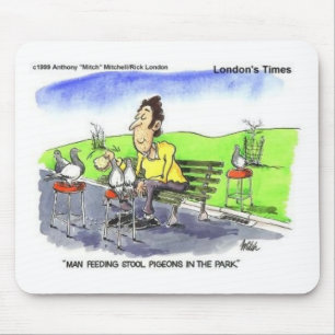 Tauben Funny Gifts T-Shirts und Sammlerstücke Mousepad