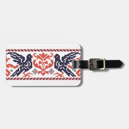 Tauben Gepäckanhänger (Vorderseite horizontal)