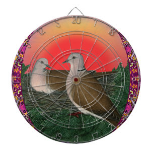 Tauben Gerahmt Dartscheibe