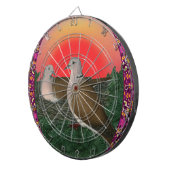 Tauben Gerahmt Dartscheibe (Vorderseite rechts)