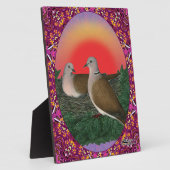 Tauben Gerahmt Fotoplatte (Seite)