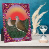 Tauben Gerahmt Fotoplatte (Seite)