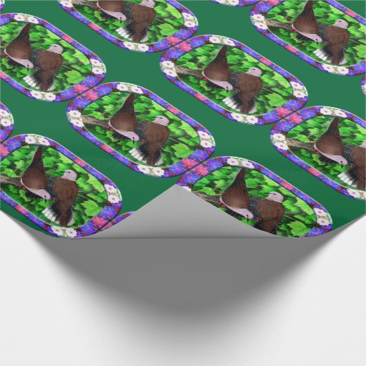 Tauben Gerahmt Geschenkpapier (Ecke)