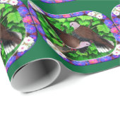 Tauben Gerahmt Geschenkpapier (Rolleneckpunkt)