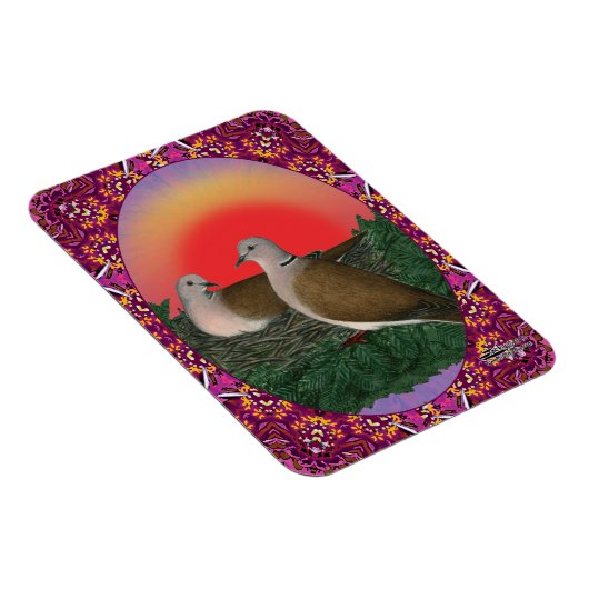 Tauben Gerahmt Magnet (Rechte Seite)