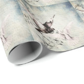 Tauben Geschenkpapier (Rolleneckpunkt)