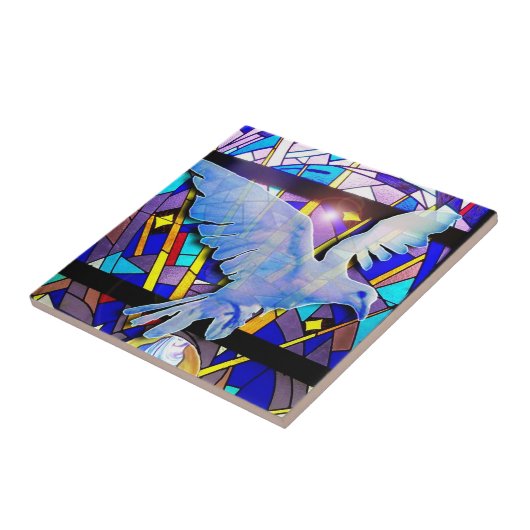 Tauben-Heiliger Geist Fliese (Seite)