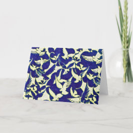 Tauben im Flug Dankeskarte