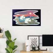Tauben im Flug Poster (Heimbüro)