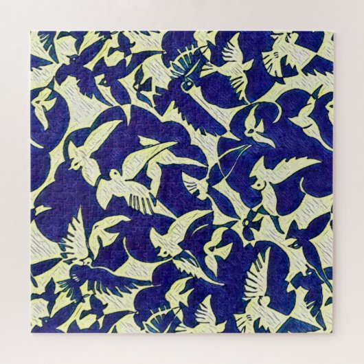 Tauben im Flug Puzzle (Horizontal)