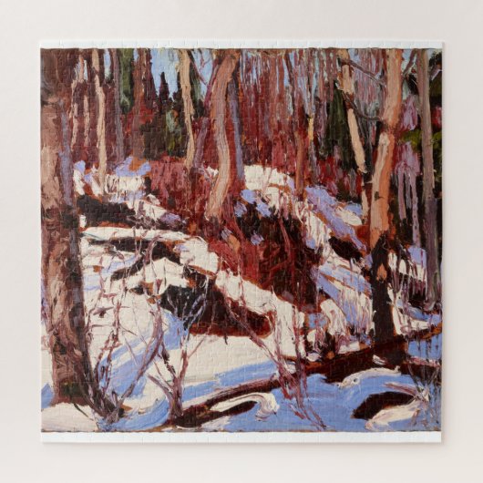 Tauben im Wald, Kunstmalerei Puzzle (Vertikal)