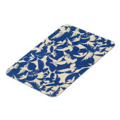 Tauben in weiß und blau Rijksmuseum Amsterdam Magnet (Linke Seite)