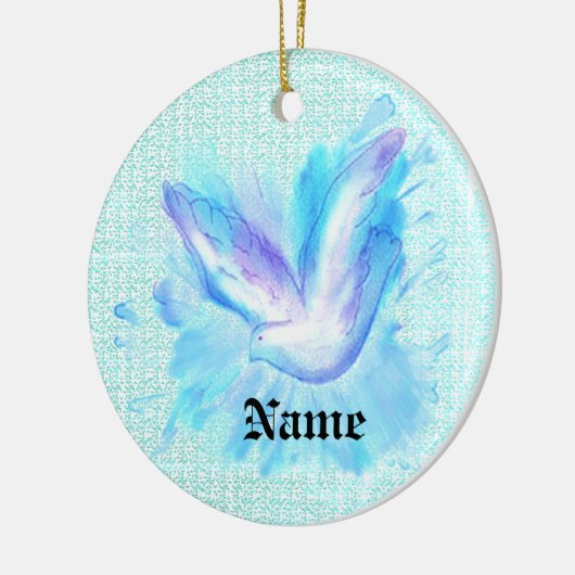 Tauben Keramik Ornament (Links)