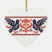 Tauben Keramik Ornament (Vorne)