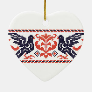 Tauben Keramik Ornament