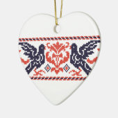 Tauben Keramik Ornament (Links)