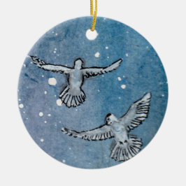 Tauben-Keramik-Verzierung Keramik Ornament