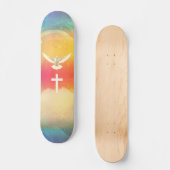 Tauben Kreuz Skateboard (Vorderseite)