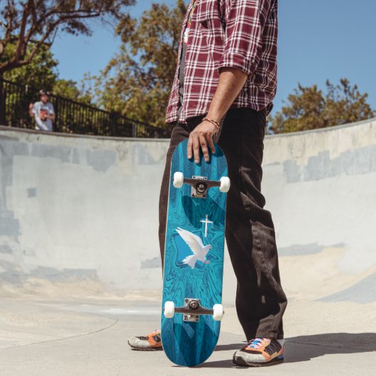 Tauben kreuzten sich skateboard (Außenbereich 2)