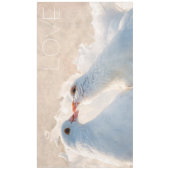 Tauben küssen - Liebe Tischdecke (Vorderseite)