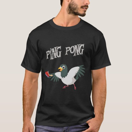 Tauben Lover Pong Athletics T-Shirt (Vorderseite)