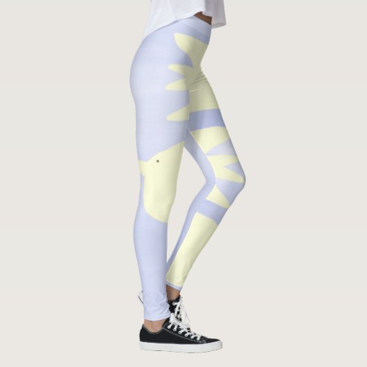 Tauben Malkunst Leggings (Rechts)