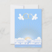 Tauben mit Ehering-Gewohnheits-Einladung Einladung (Vorderseite)