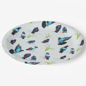 Tauben Pappteller (Schrägansicht)