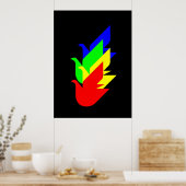 Tauben Poster (Küche)