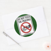 Tauben/Preacher-Sticker Runder Aufkleber (Umschlag)